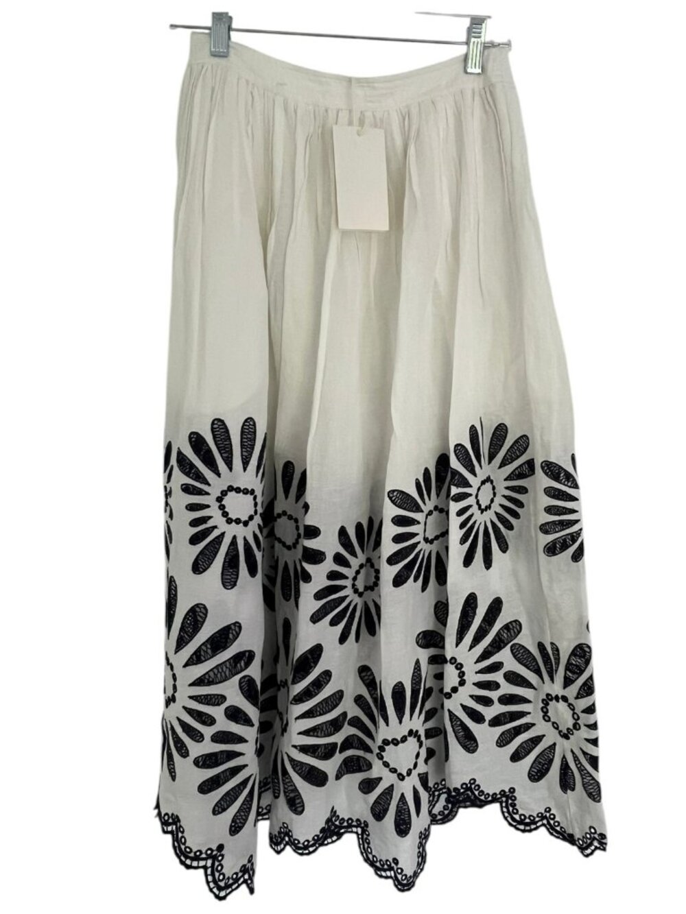 Ulla Johnson Anisa Skirt Porcelain White Midi Skirt NWT Size 2 - Picture 3 of 3